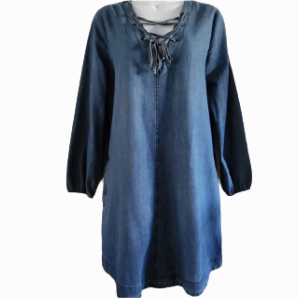 Blu pepper Denim Dress Tunic